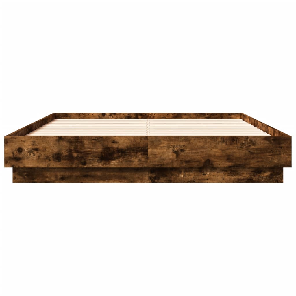 Modern Wooden Double Size 135cm Bed Frame Base Sturdy Wood Beds