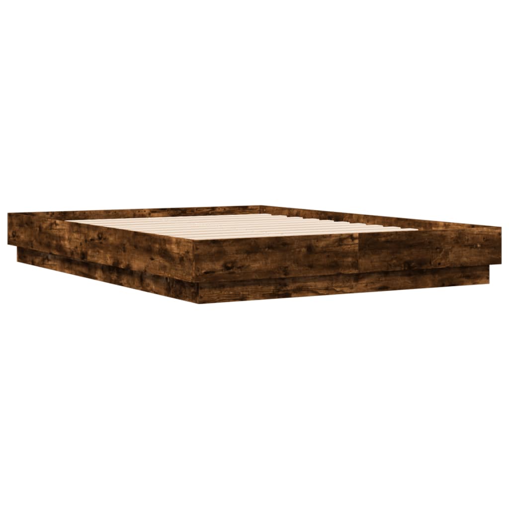 Modern Wooden Double Size 135cm Bed Frame Base Sturdy Wood Beds