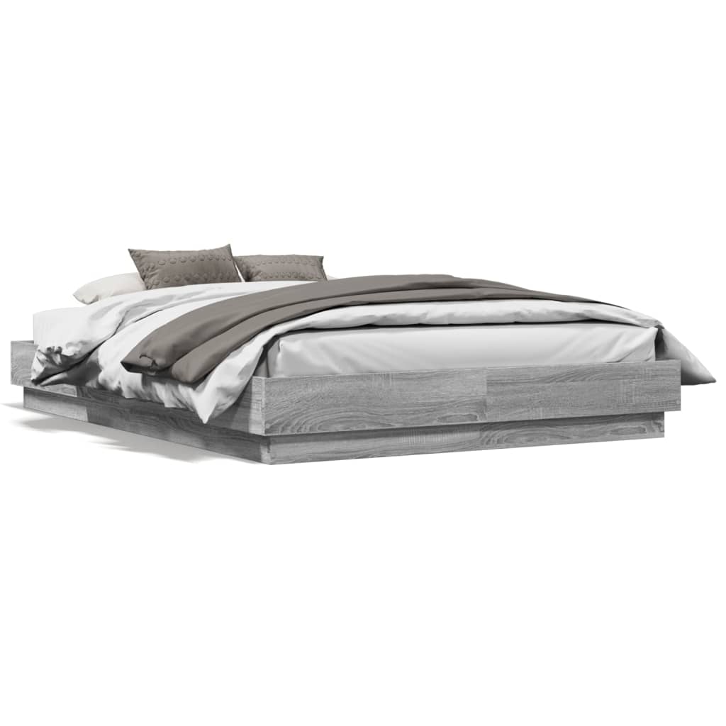 Modern Wooden Double Size 135cm Bed Frame Base Sturdy Wood Beds
