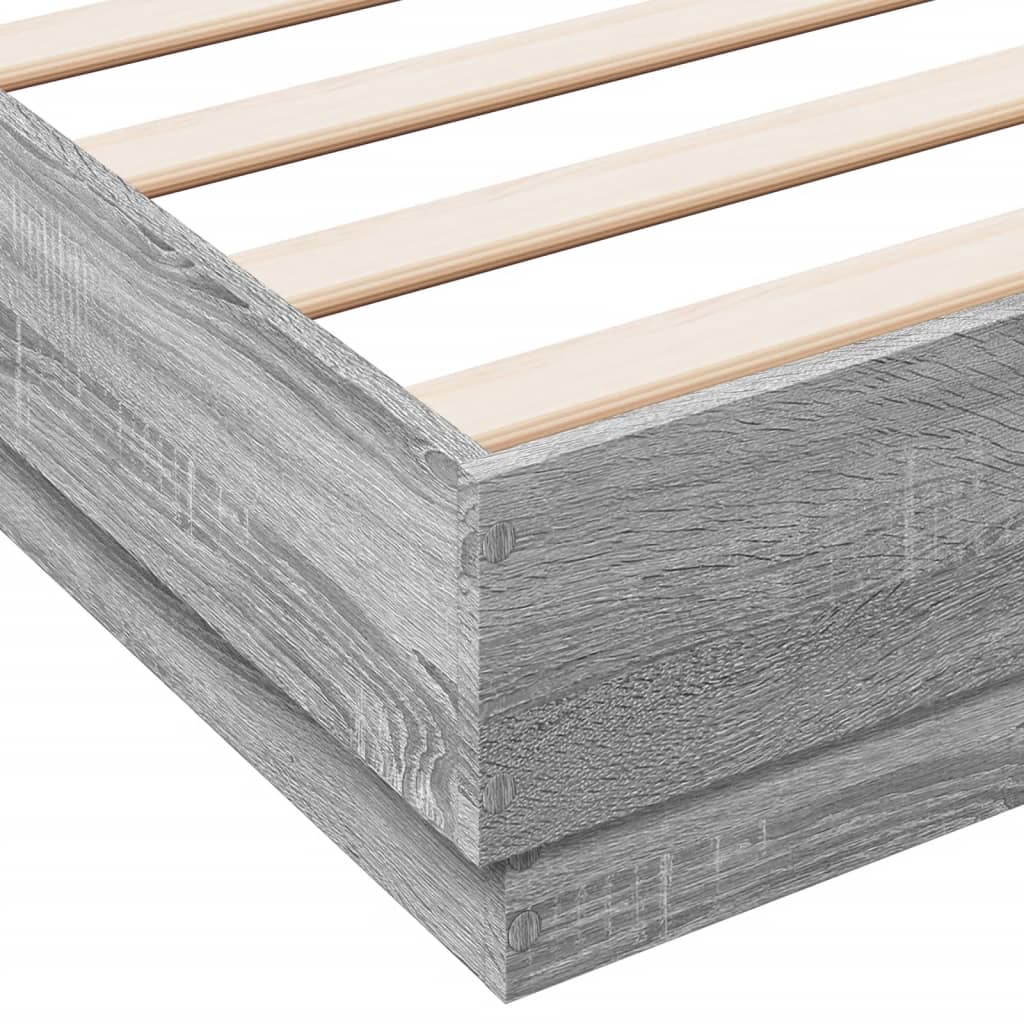 Modern Wooden Double Size 135cm Bed Frame Base Sturdy Wood Beds