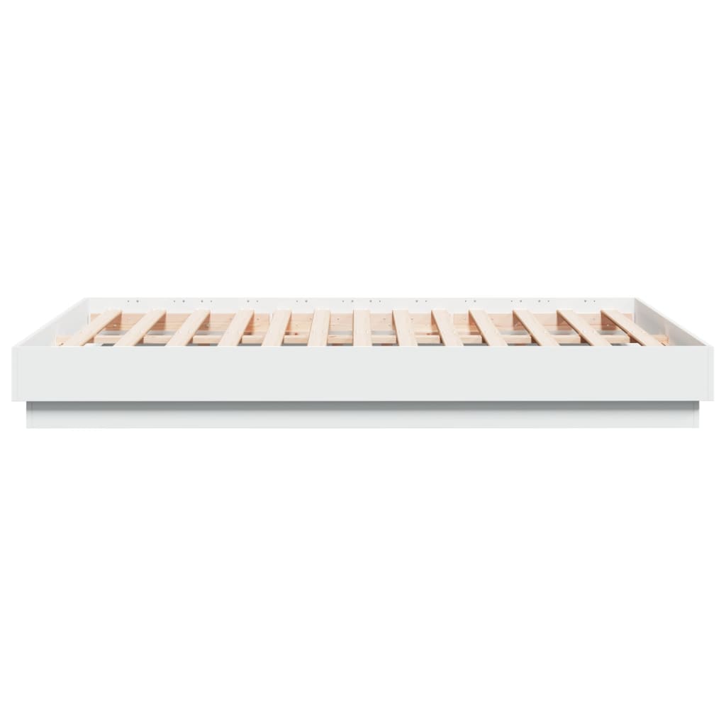 Bed Frame without Mattress White 120x190 cm Small Double