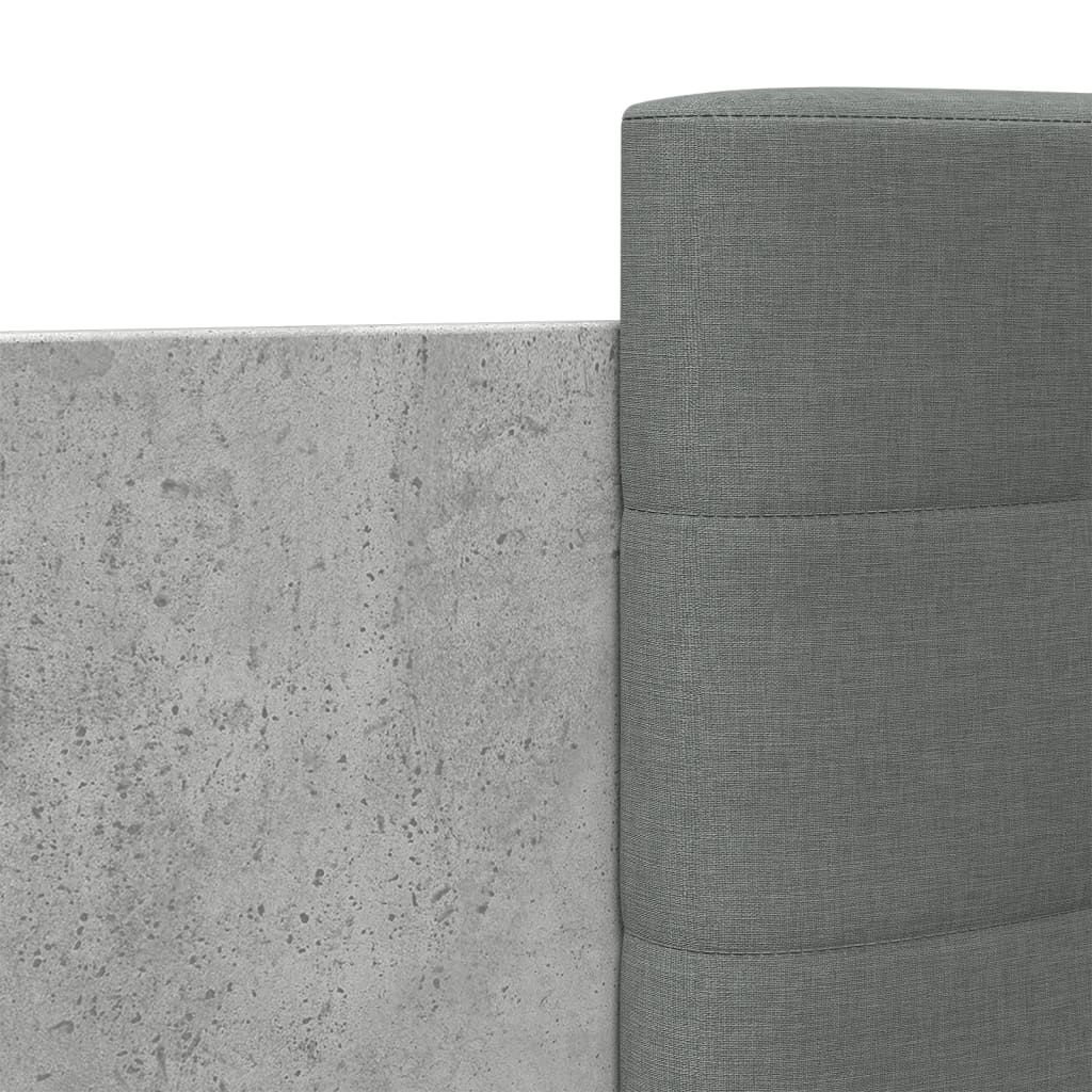 Bed Frame without Mattress Concrete Grey 140x200 cm