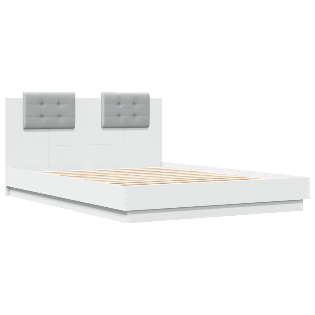 Bed Frame without Mattress White 120x200 cm