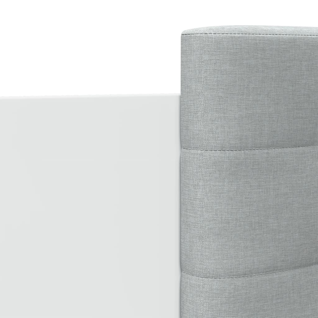 Bed Frame with LED without Mattress White 135x190 cm Double