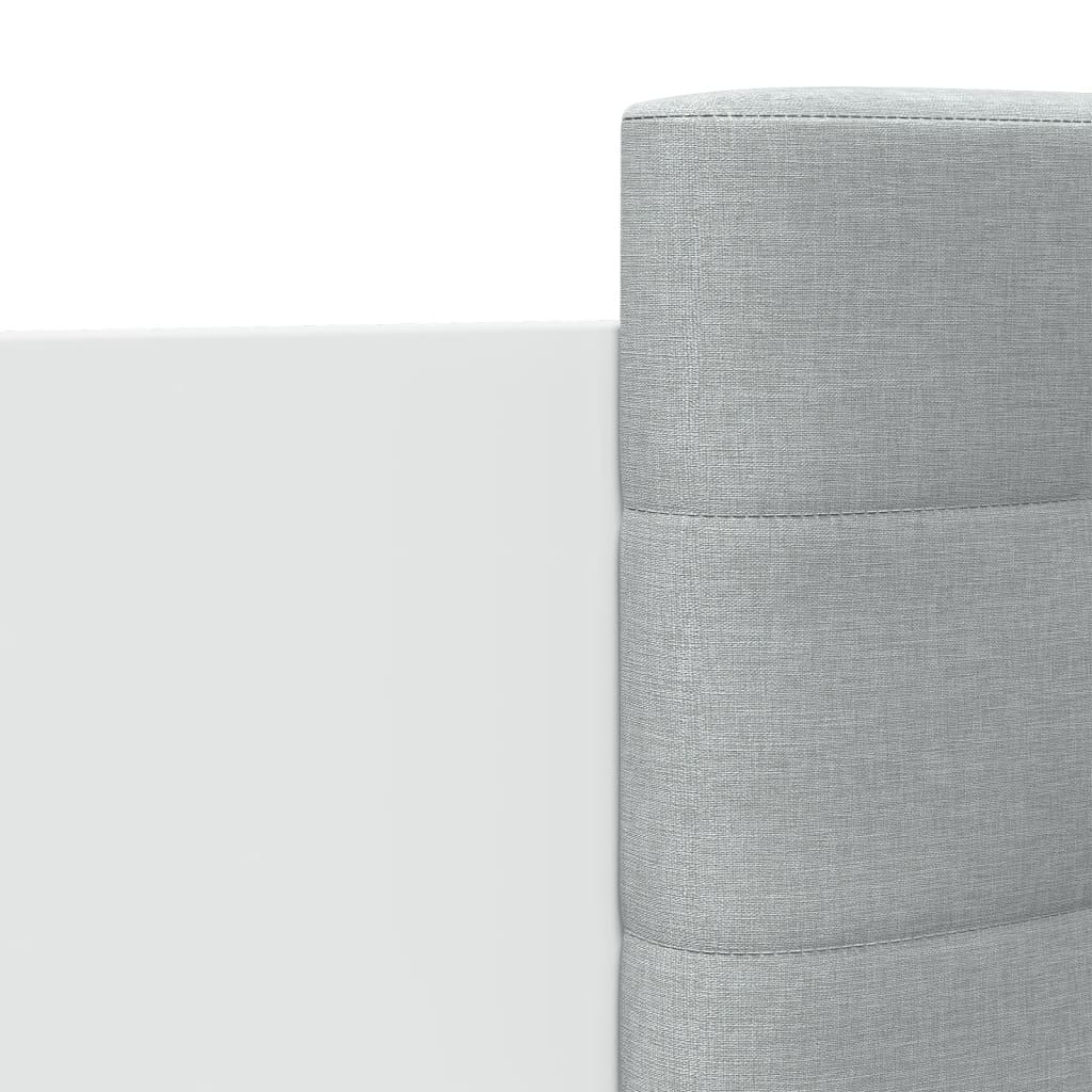Bed Frame with LED without Mattress White 75x190 cm Small Single