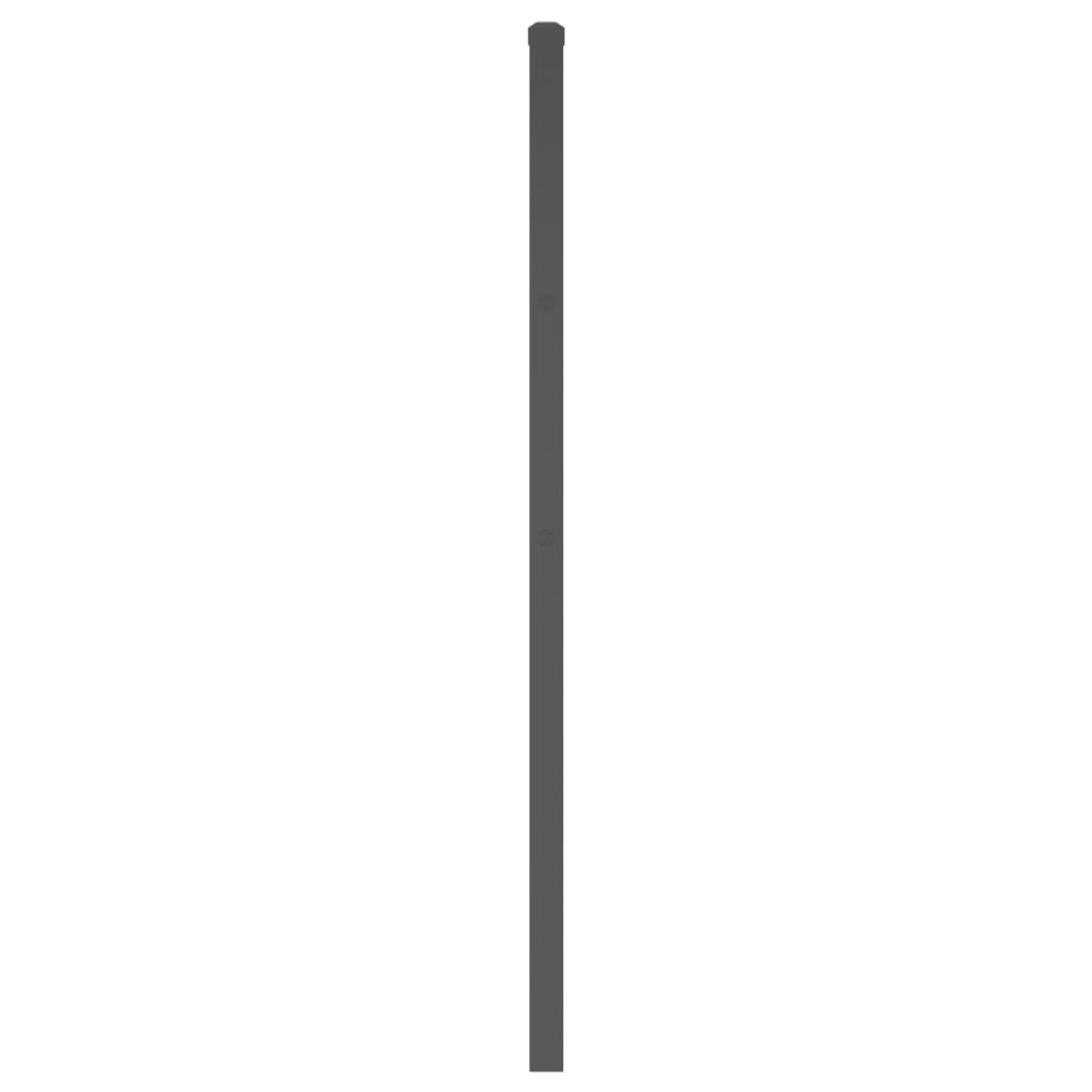 Metal Headboard Black 180 cm