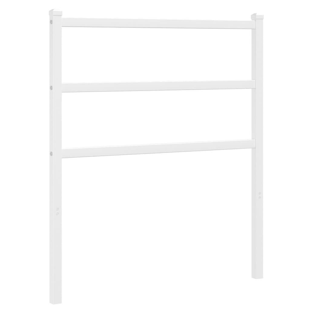 Metal Headboard White 75 cm