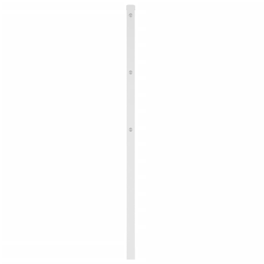 Metal Headboard White 80 cm