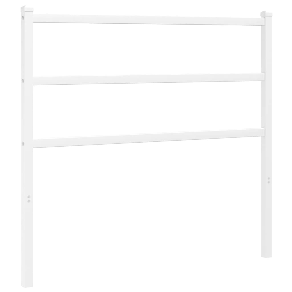 Metal Headboard White 107 cm