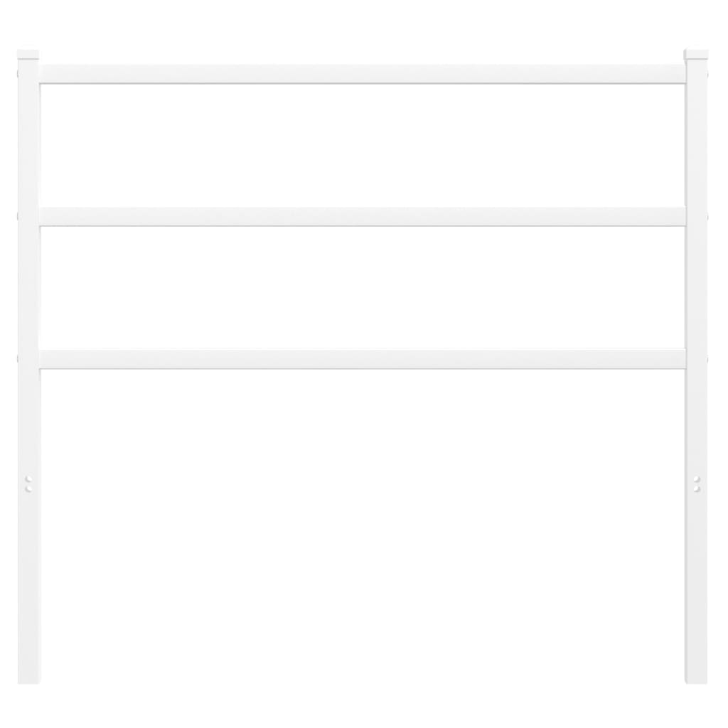Metal Headboard White 107 cm