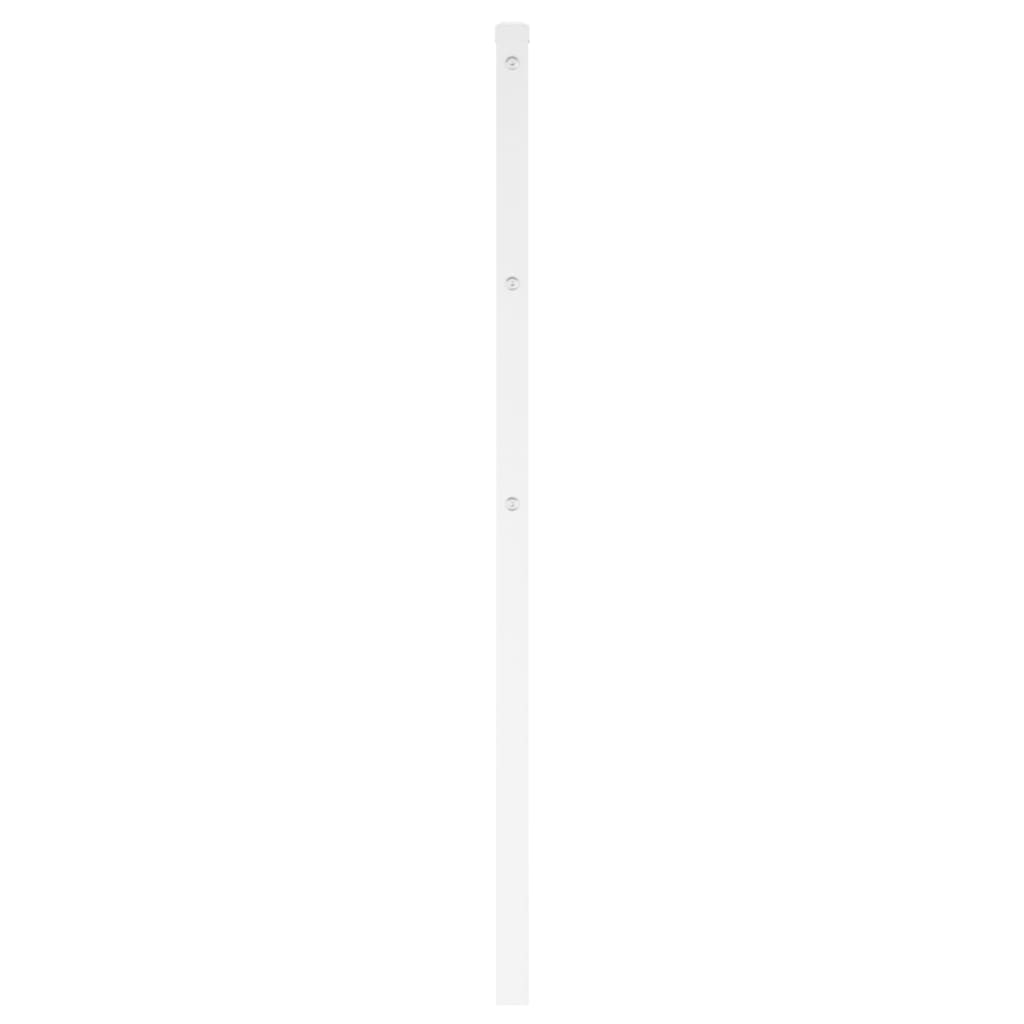 Metal Headboard White 120 cm