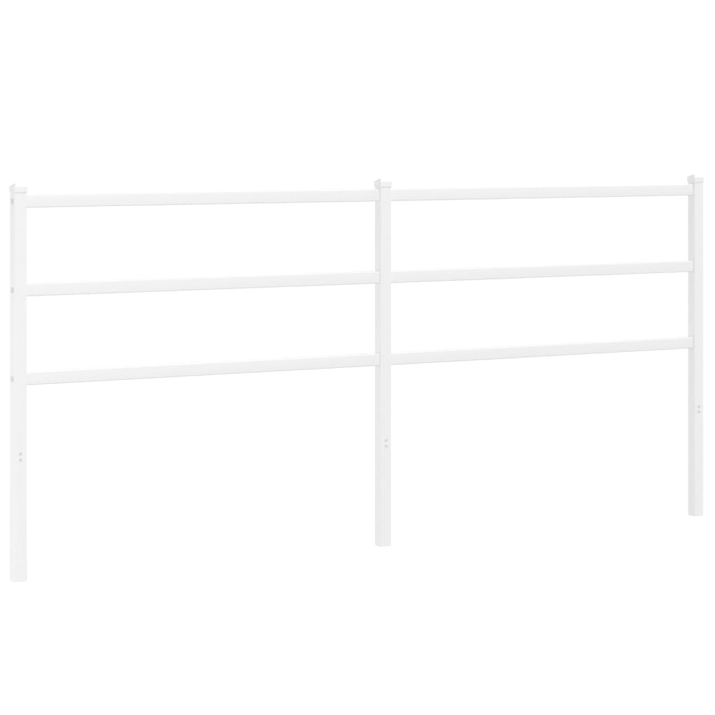 Metal Headboard White 180 cm