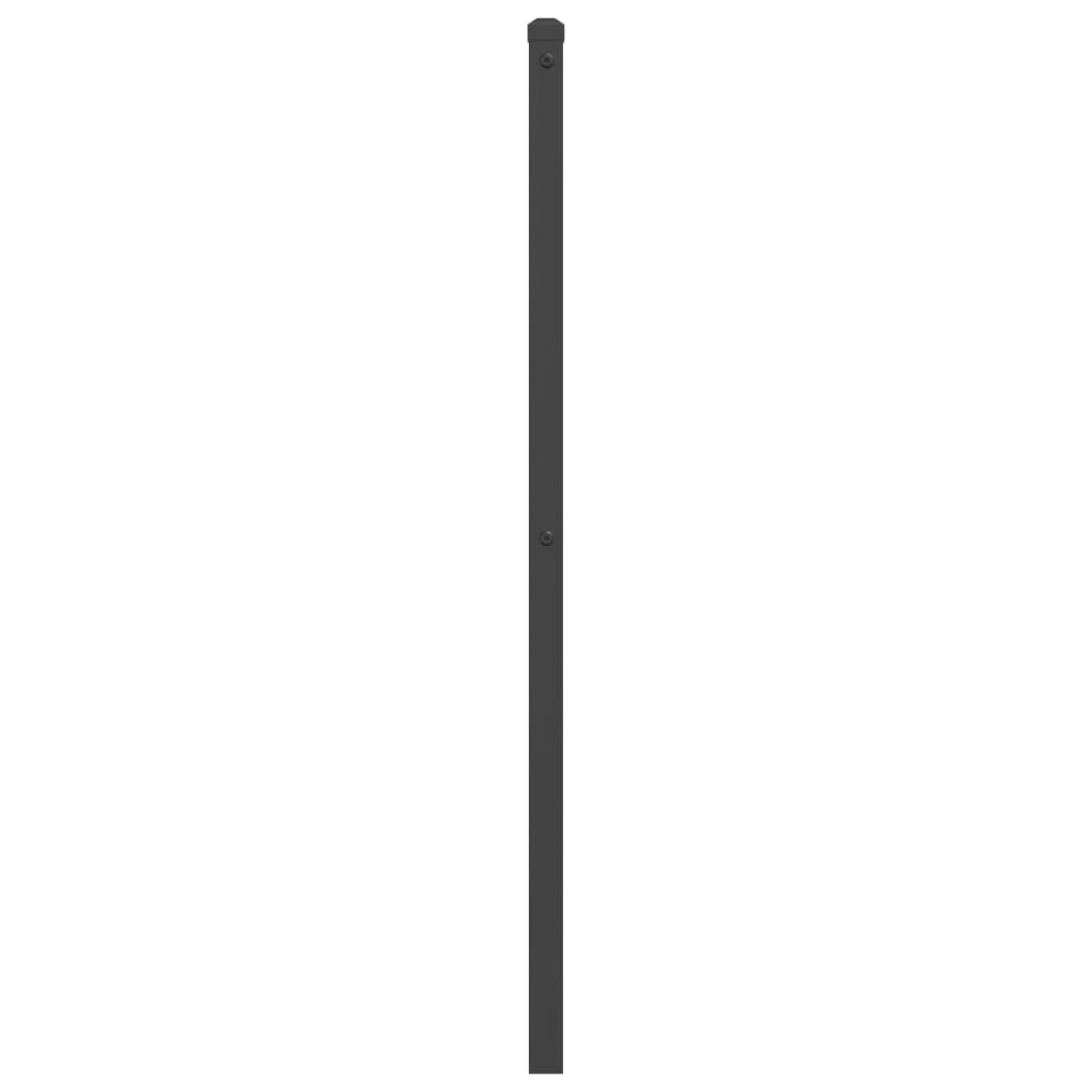 Metal Headboard Black 75 cm
