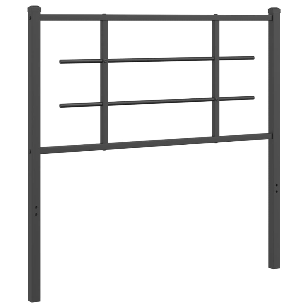 Metal Headboard Black 100 cm