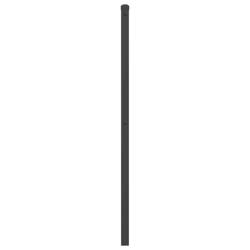 Metal Headboard Black 100 cm