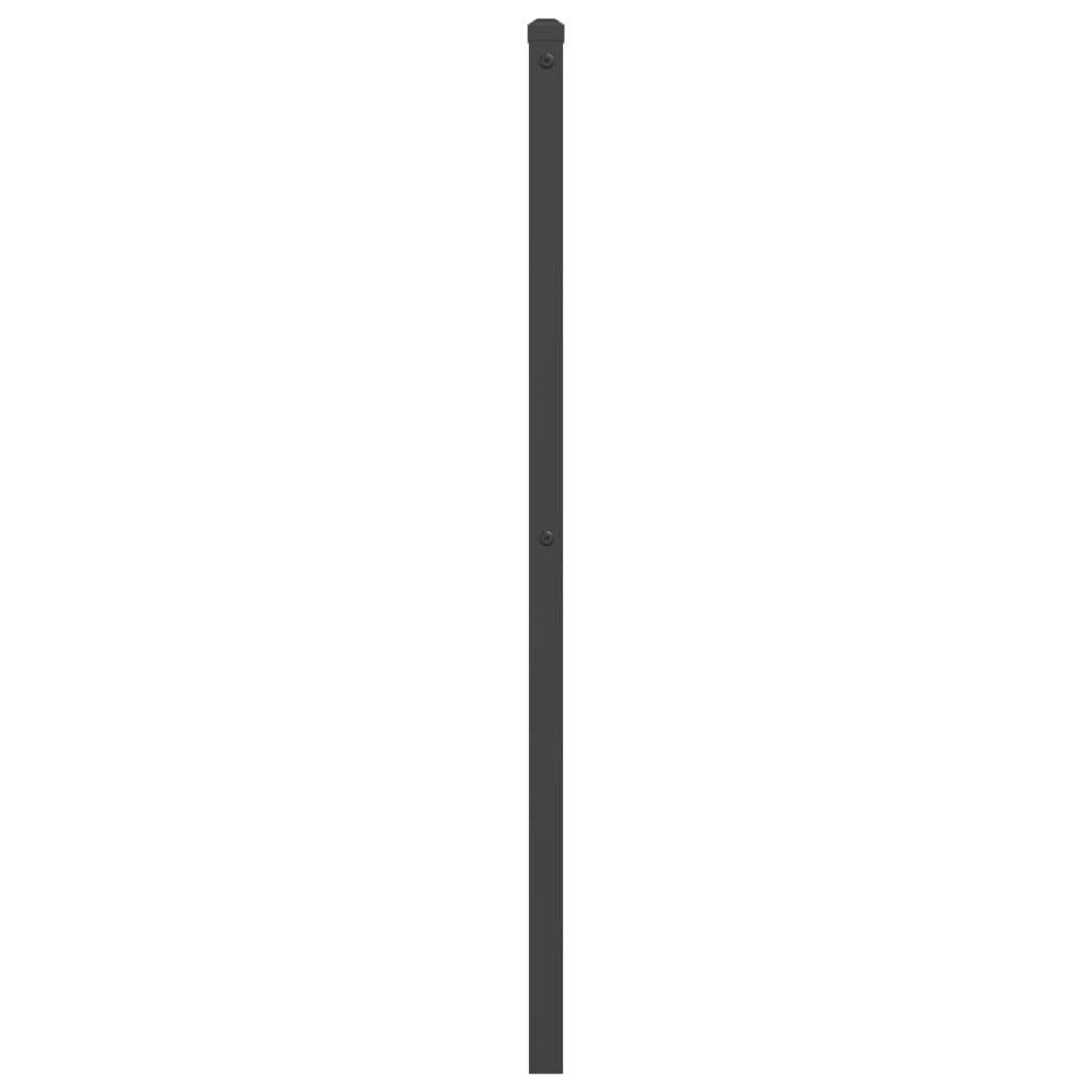 Metal Headboard Black 107 cm