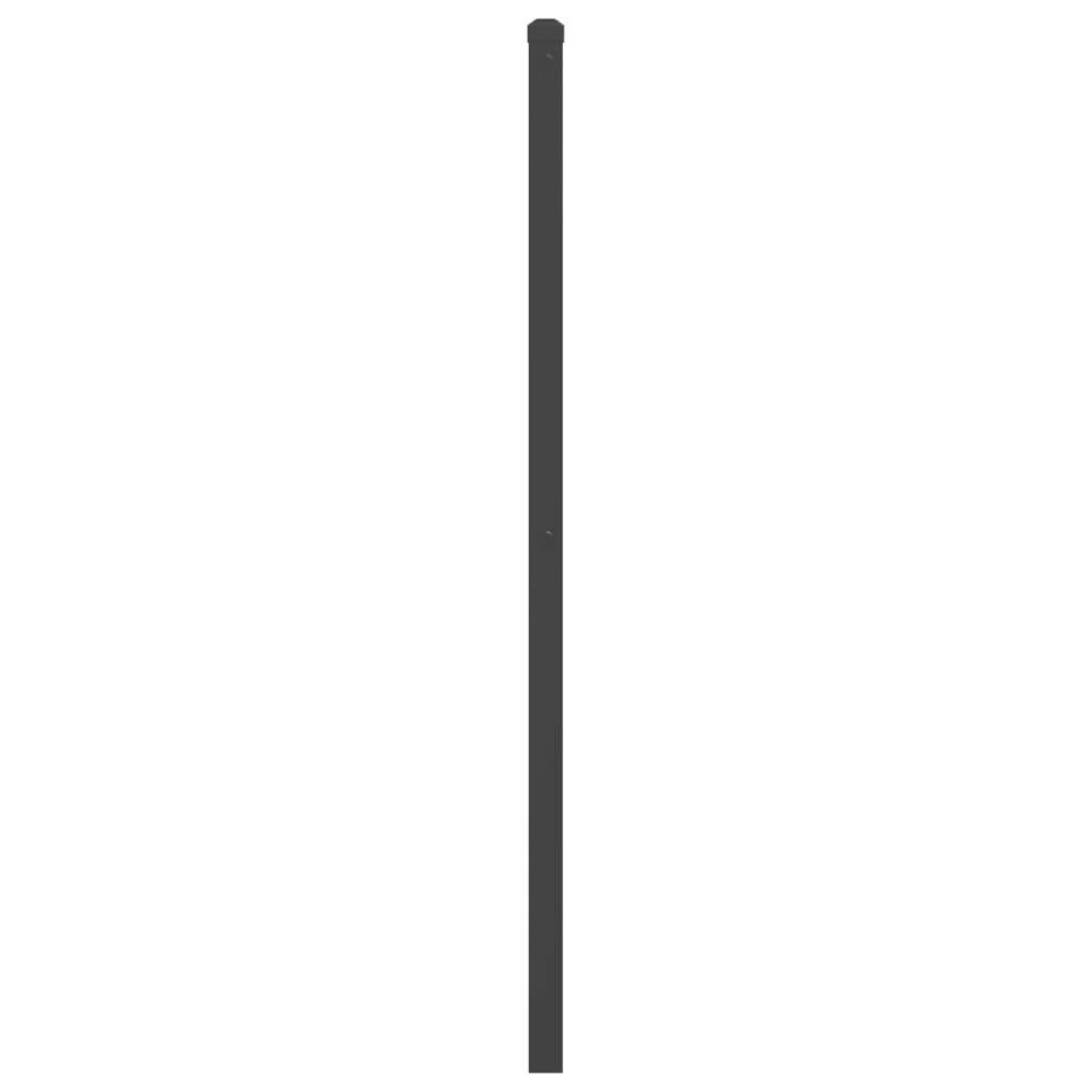 Metal Headboard Black 180 cm