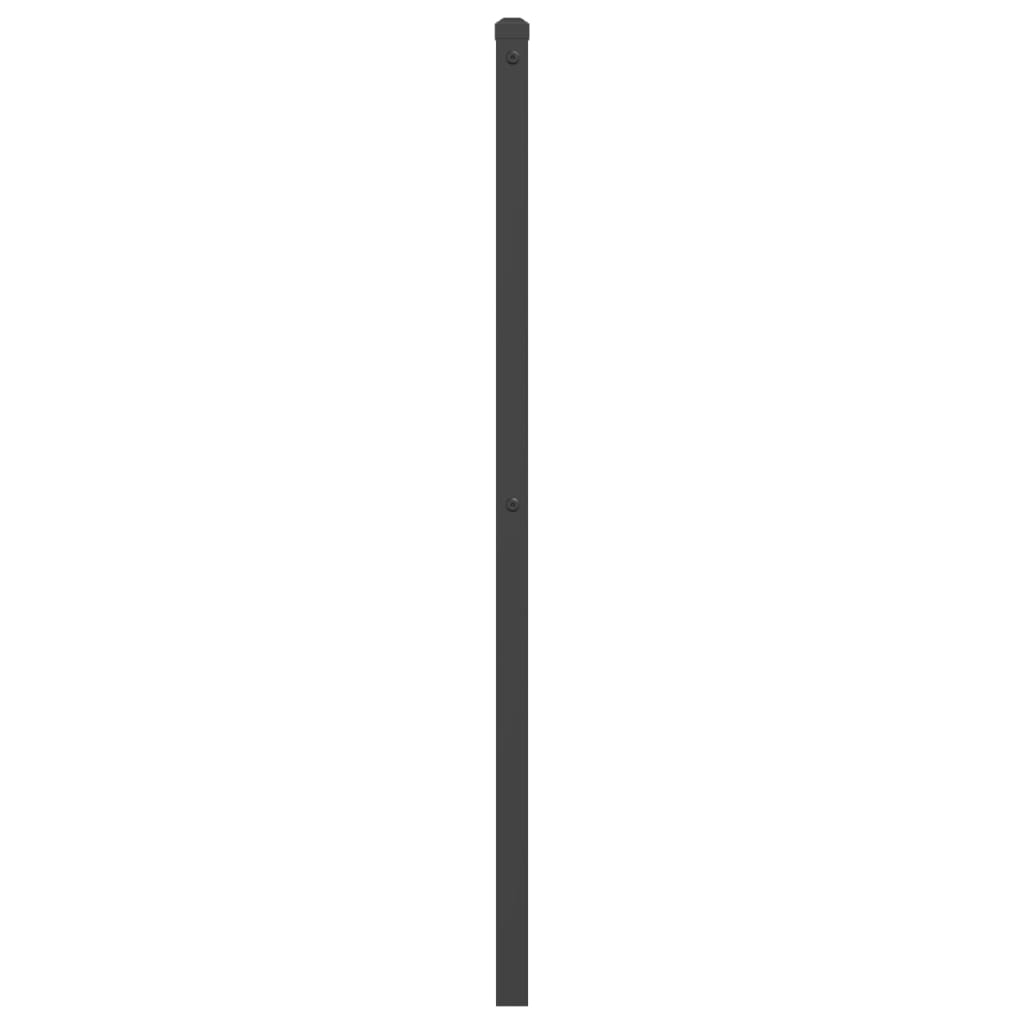 Metal Headboard Black 193 cm