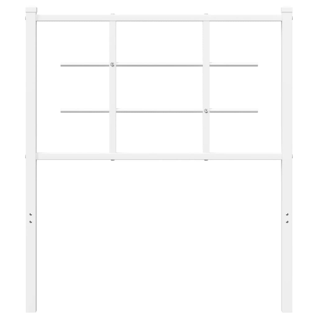 Metal Headboard White 75 cm