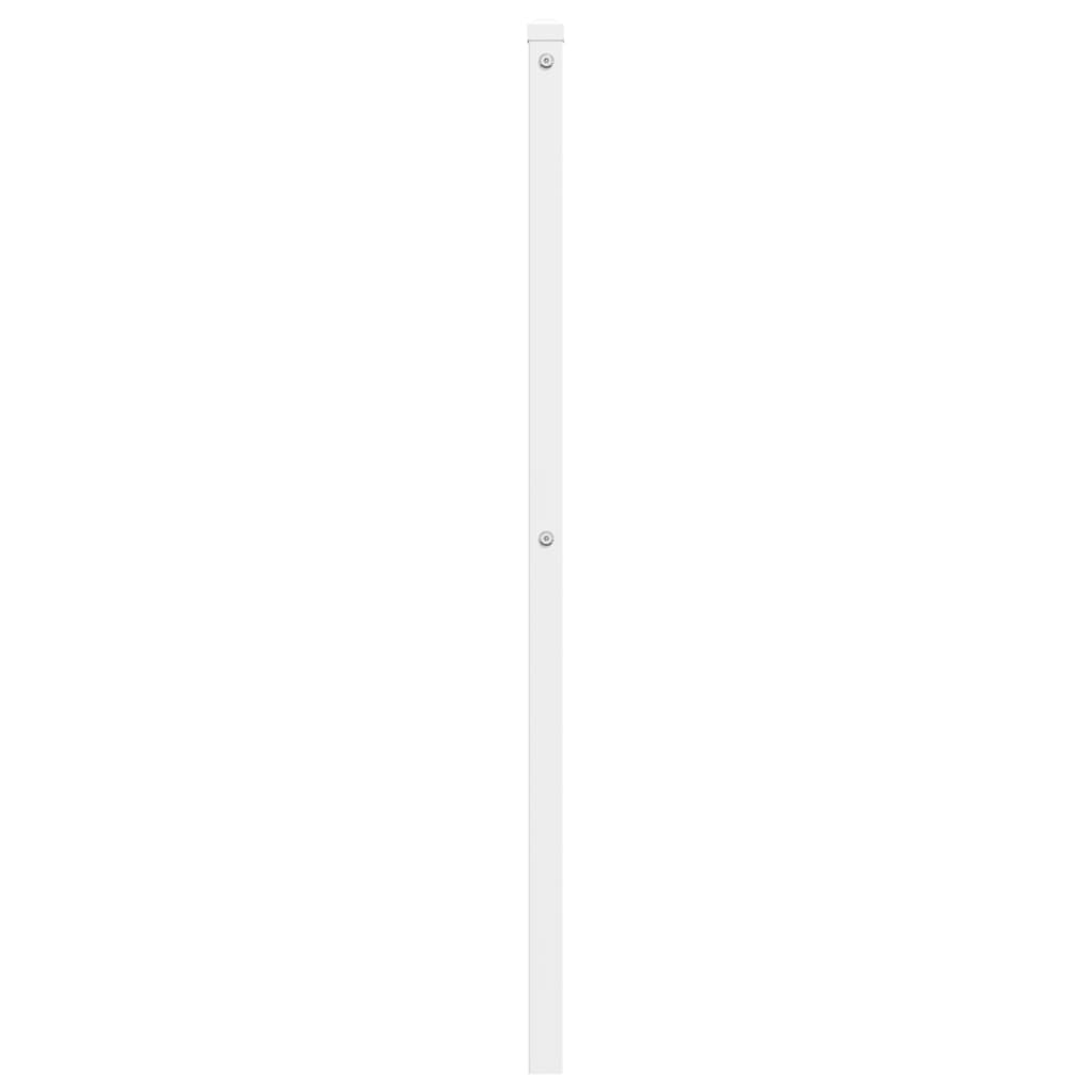 Metal Headboard White 120 cm
