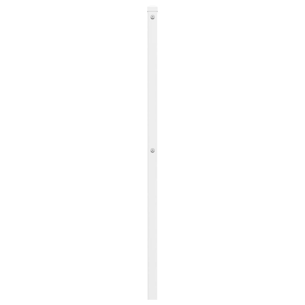 Metal Headboard White 135 cm
