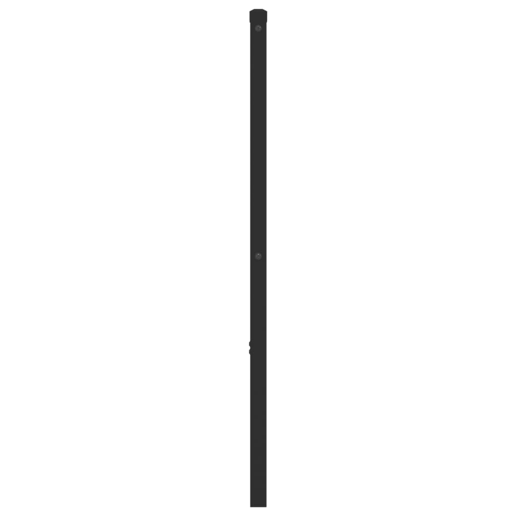 Metal Headboard Black 120 cm