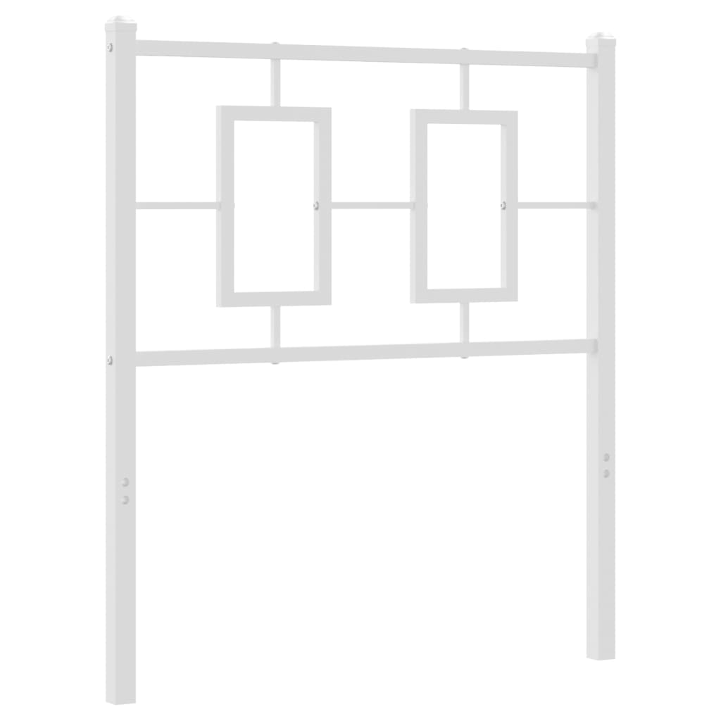 Metal Headboard White 75 cm