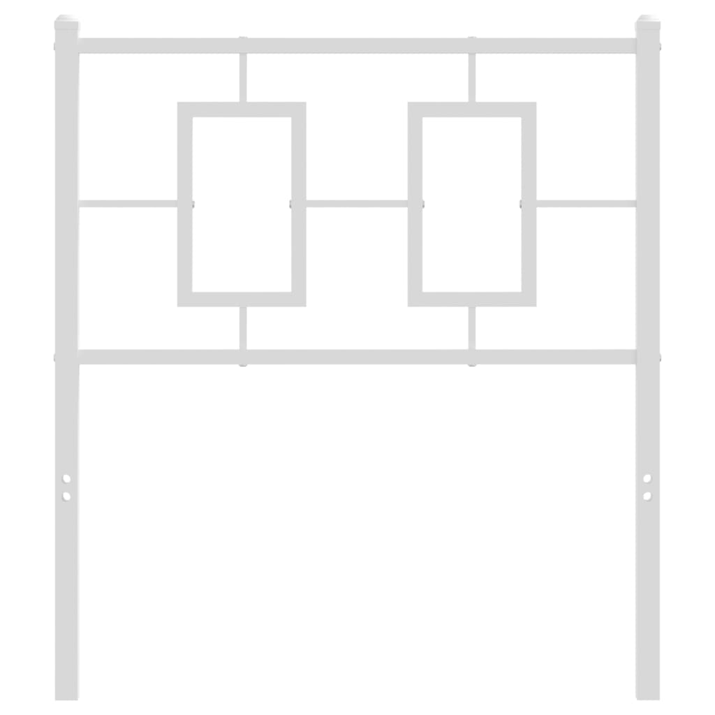 Metal Headboard White 75 cm