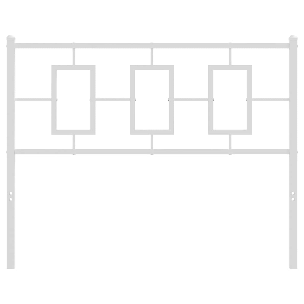 Metal Headboard White 107 cm