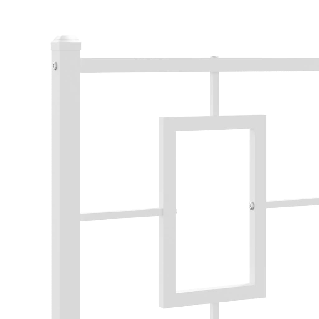 Metal Headboard White 107 cm