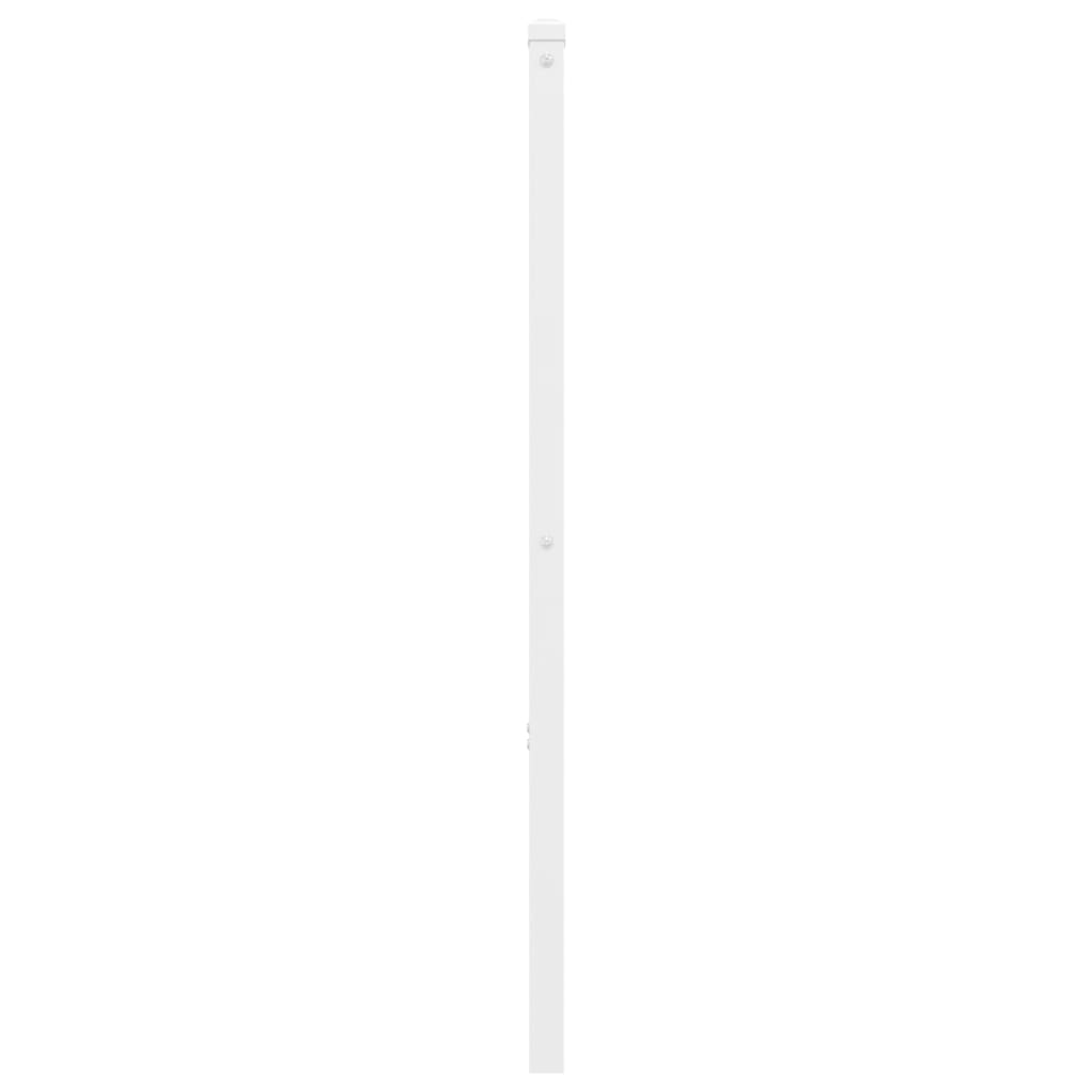 Metal Headboard White 120 cm