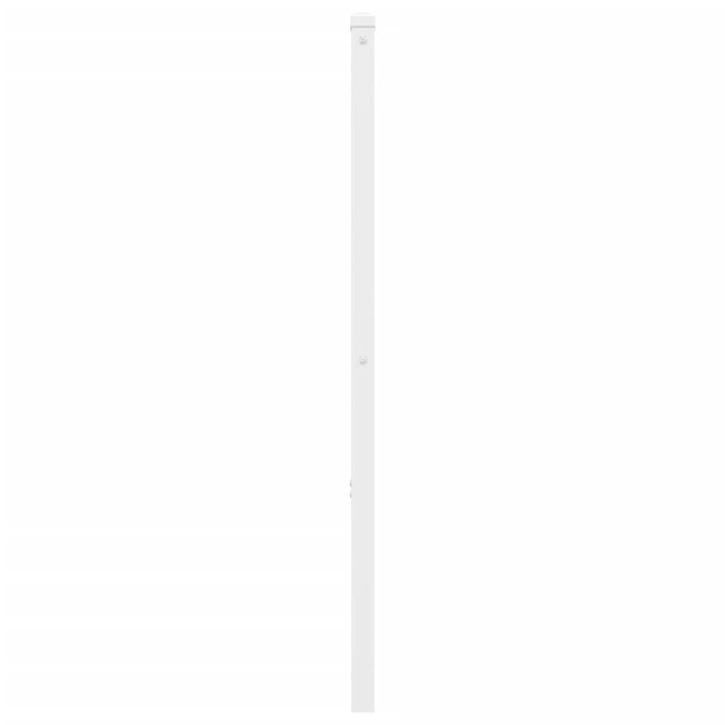 Metal Headboard White 200 cm