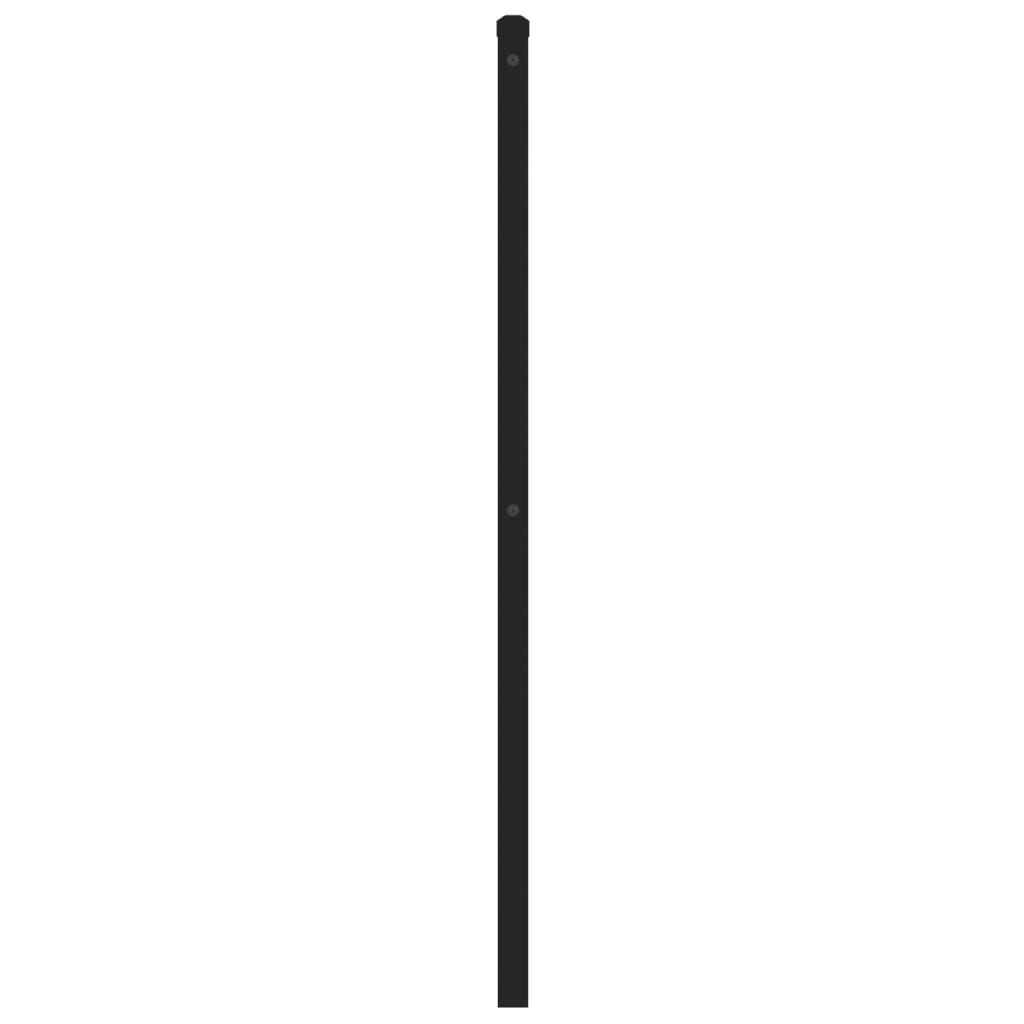 Metal Headboard Black 150 cm