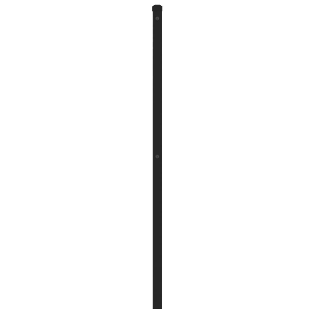 Metal Headboard Black 160 cm