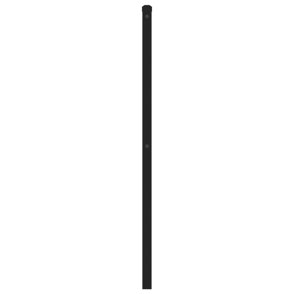 Metal Headboard Black 180 cm