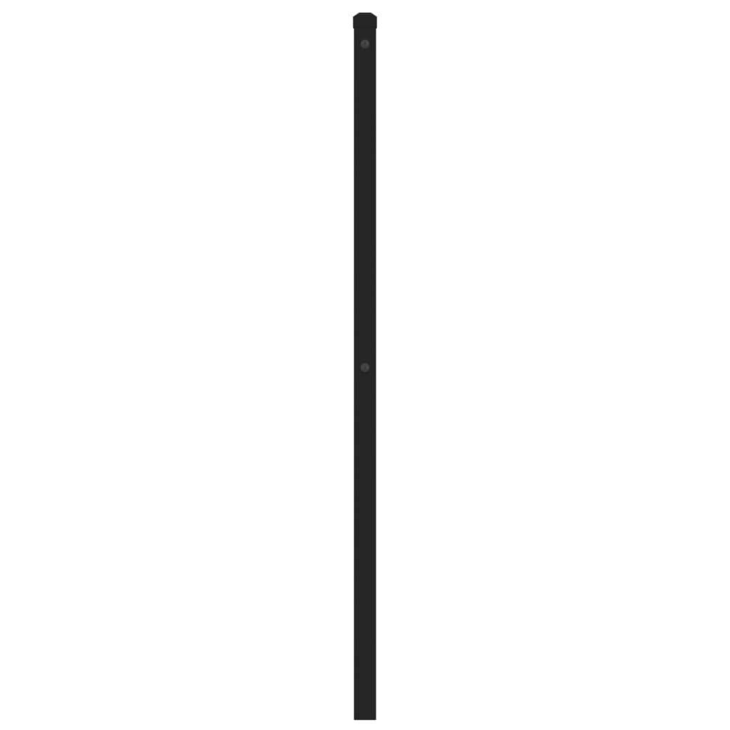 Metal Headboard Black 193 cm