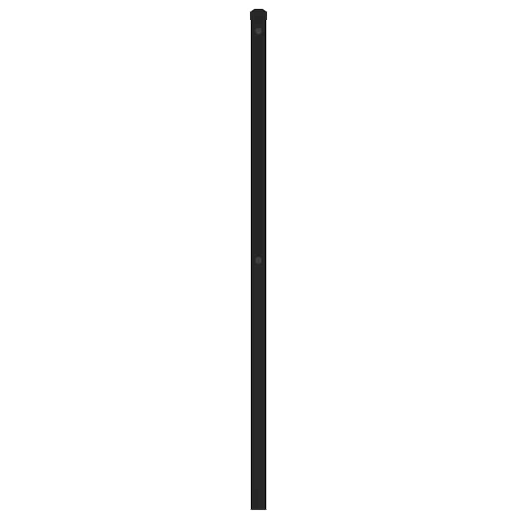 Metal Headboard Black 200 cm