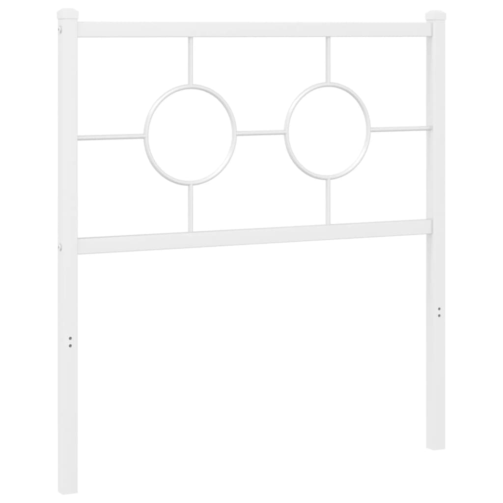 Metal Headboard White 75 cm