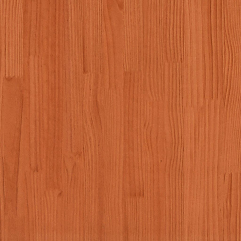 Senior Bed without Mattress Wax Brown 160x200 cm Solid Wood Pine