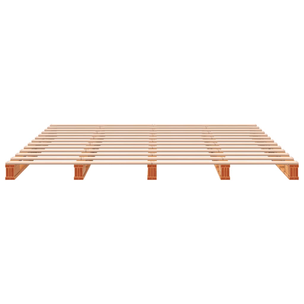 Pallet Bed Wax Brown 180x200 cm Super King Size Solid Wood Pine