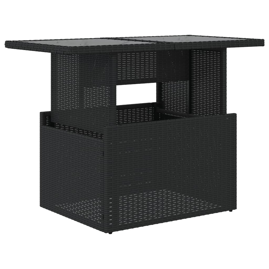 Outdoor Patio Poly Rattan Adjustable Garden Dining Table Outside Coffee Tables