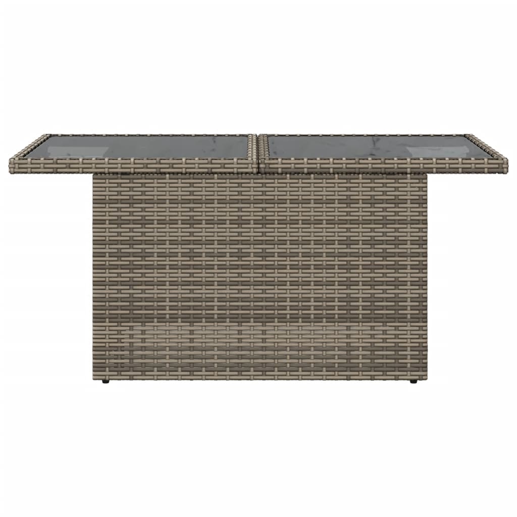 Outdoor Patio Poly Rattan Adjustable Garden Dining Table Outside Coffee Tables