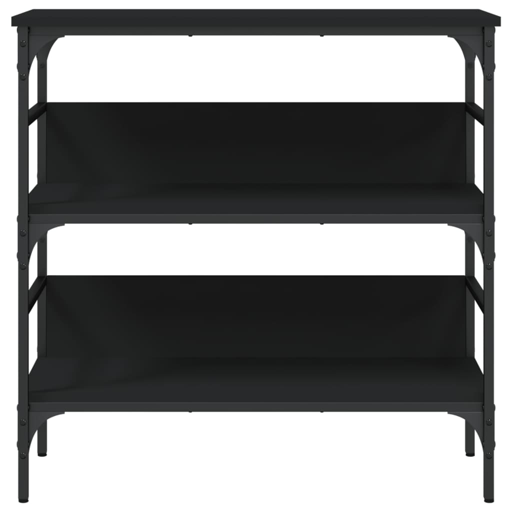 Console Table Black 75x32x75 cm Engineered Wood