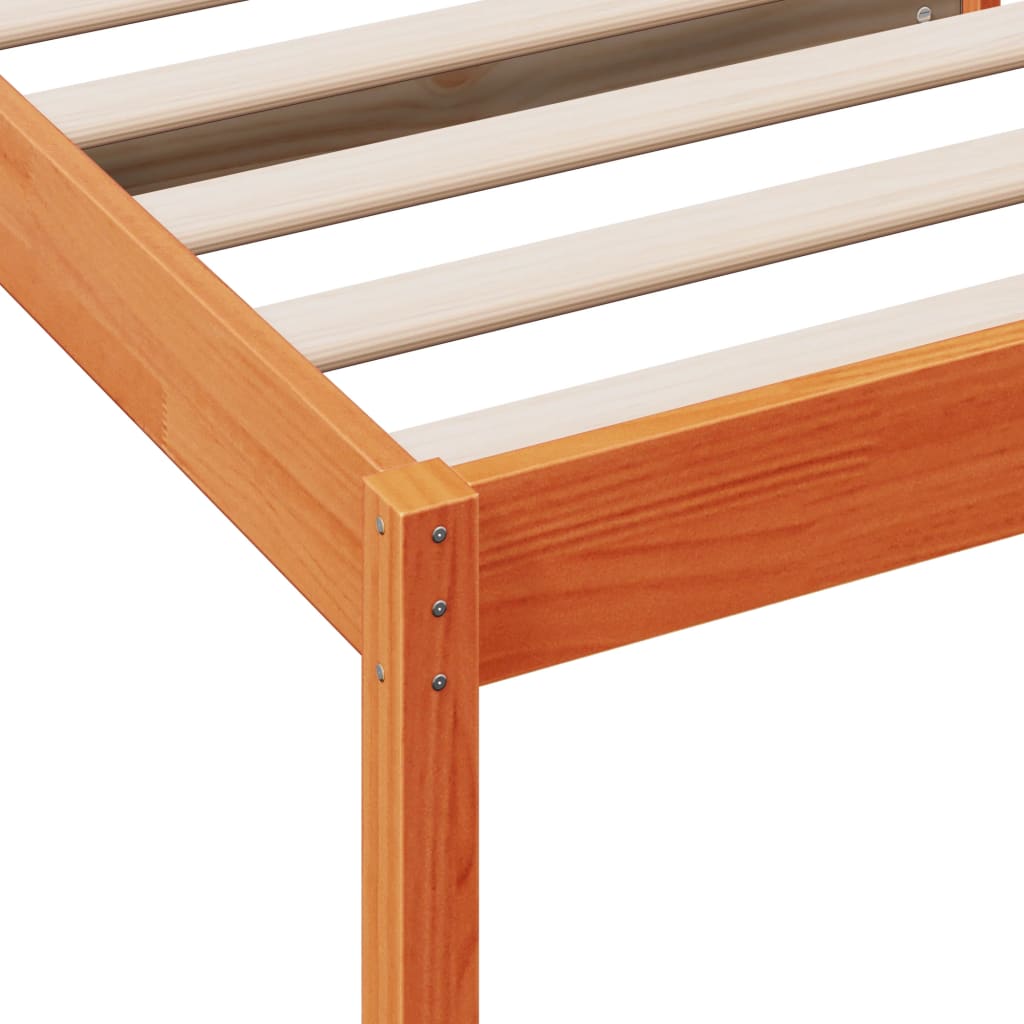 Day Bed without Mattress Wax Brown 80x200 cm Solid Wood Pine