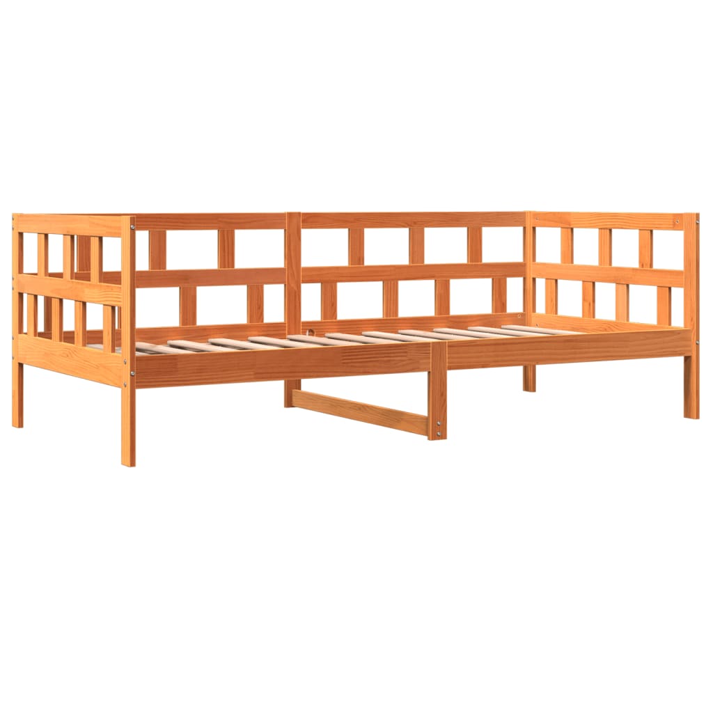 Day Bed without Mattress Wax Brown 80x200 cm Solid Wood Pine