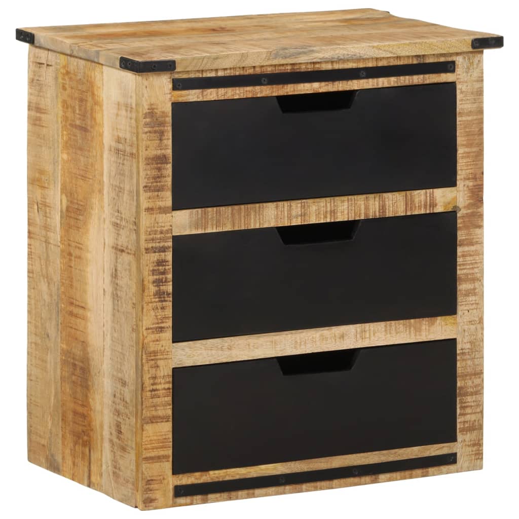Sideboard with 3 Drawers 55x35x60 cm Solid Wood Mango