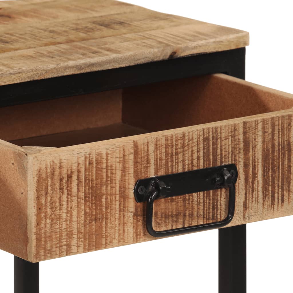 Console Table 70x35x70 cm Solid Rough Wood Mango