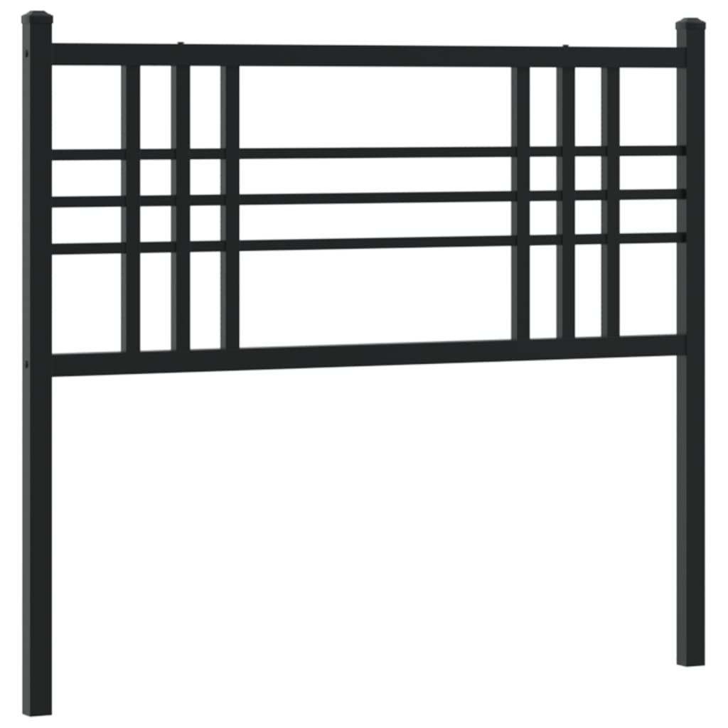 Metal Headboard Black 100cm