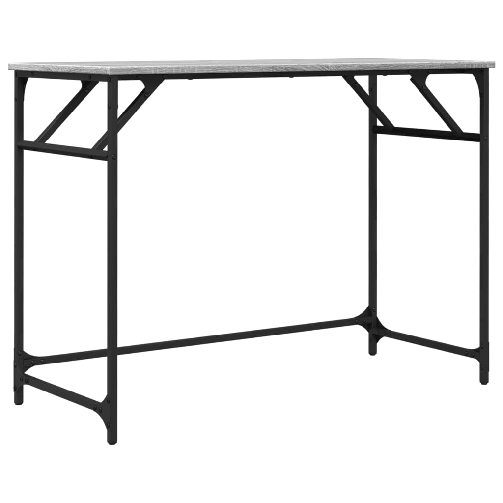 Desk Grey Sonoma 100x45x76 cm Engineered Wood and Powder-coated Steel