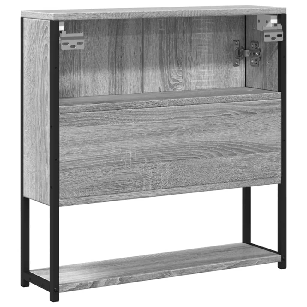 Bathroom Mirror Cabinet Grey Sonoma 60x16x60 cm Engineered Wood